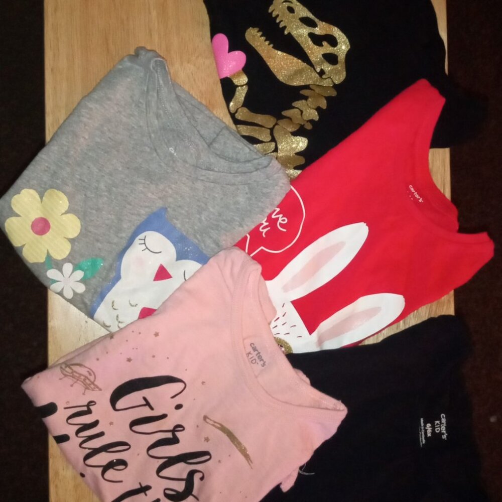 Carters kid size: 6-6X shirts EUC 5 piece bundle